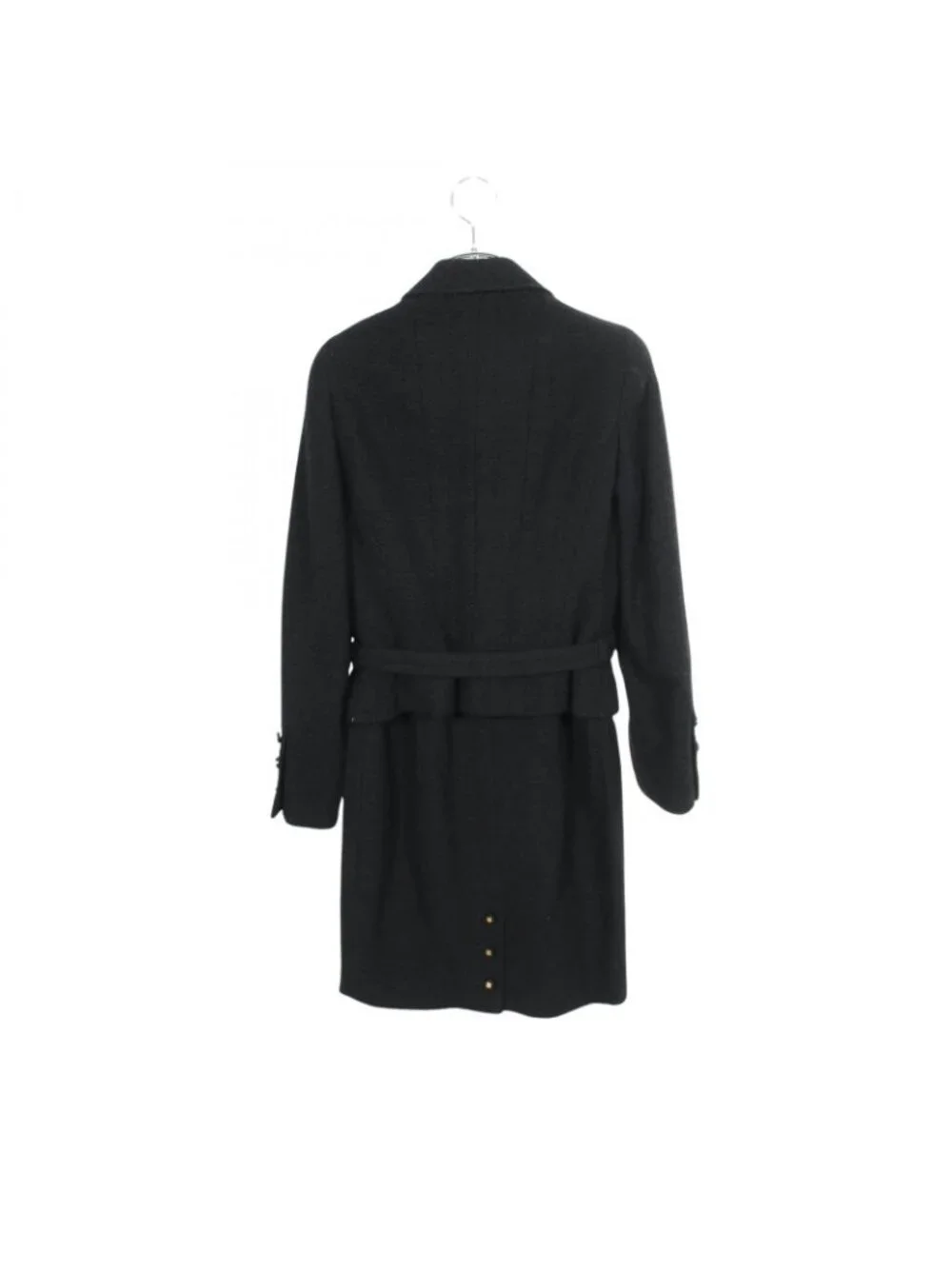 Chanel Suit CC Logo Button Tweed Wool Skirt